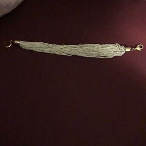 Slate white chain bracelet worn twice